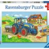 Ravensburger Puzzel Op De Bouwplaats En Boerderij (2x12) | Ravensburger