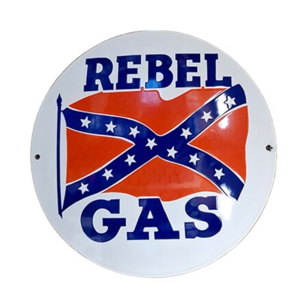 Rebel Gas Emaille Bord - Ø40cm | Fiftiesstore