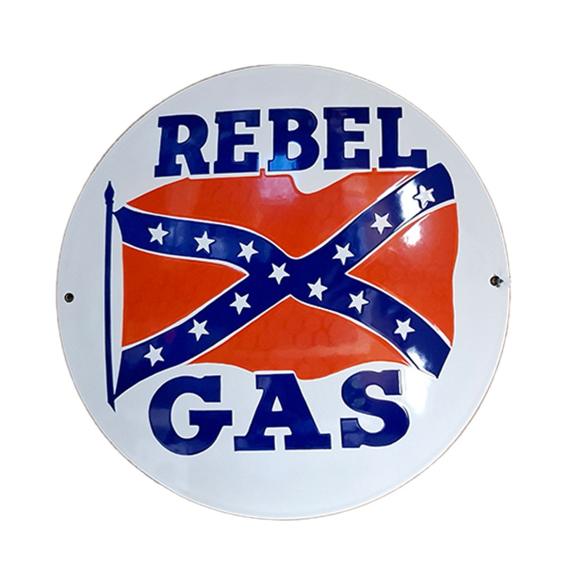 Rebel Gas Emaille Bord - Ø40cm | Fiftiesstore