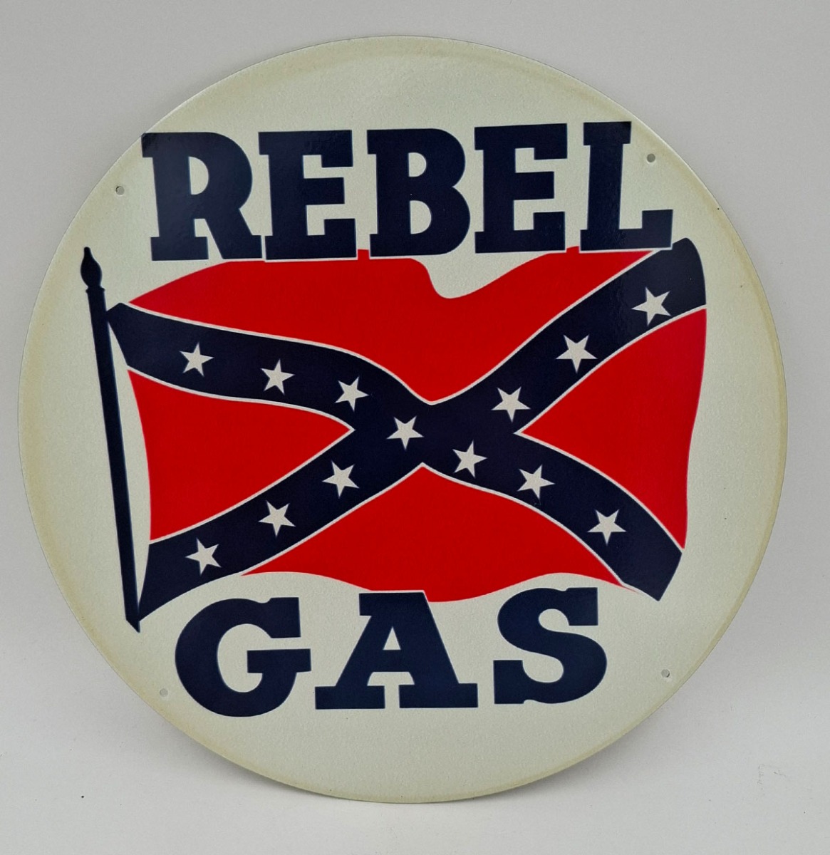 Rebel Gas Stalen Bord - Ø30cm | Fiftiesstore