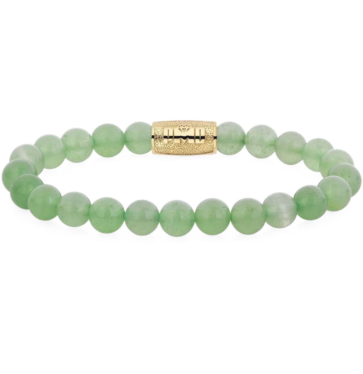 Rebel & Rose Danny Vera Coke Bottle Green With Gold PMD Logo Bracelet - 8mm-XL | PMD - Danny Vera