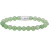 Rebel & Rose Danny Vera Coke Bottle Green With Silver PMD Logo Bracelet - 8mm-XL | PMD - Danny Vera
