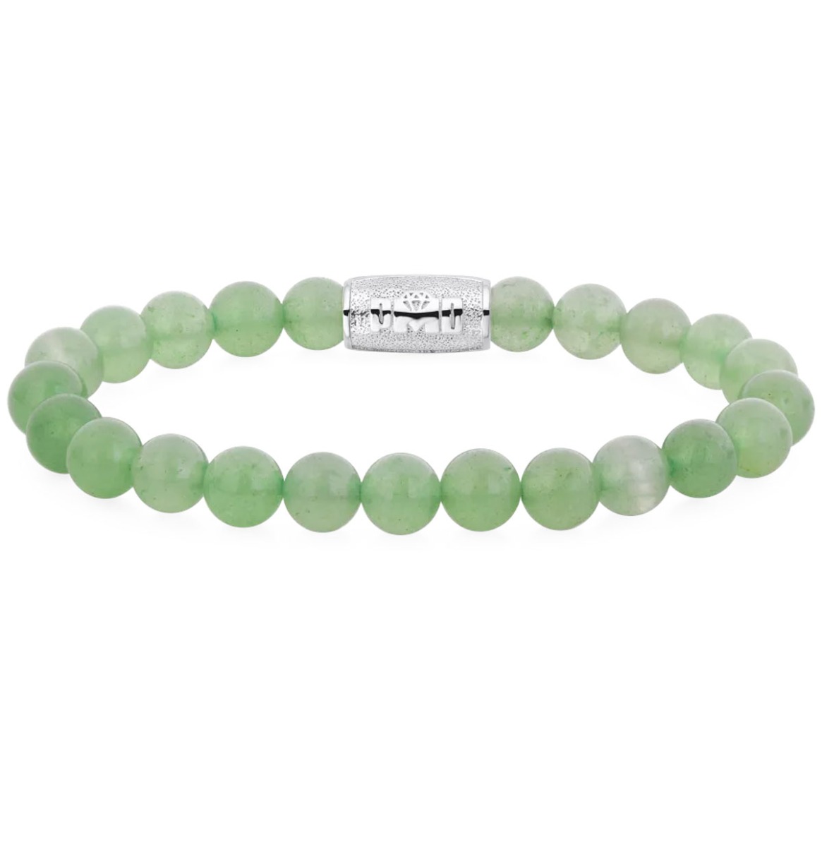 Rebel & Rose Danny Vera Coke Bottle Green With Silver PMD Logo Bracelet - 8mm-XL | PMD - Danny Vera