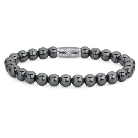 Rebel & Rose Danny Vera Grey Silver Shine Bracelet - 8mm-L | PMD - Danny Vera