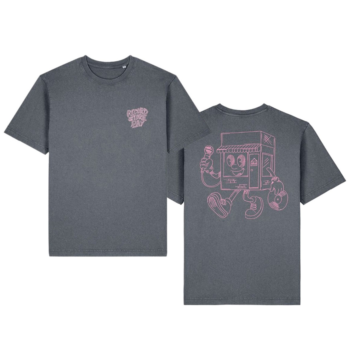 Record Store Day 2026 Vintage T-shirt Washed Grey -2XL | 10% korting | Fiftiesstore
