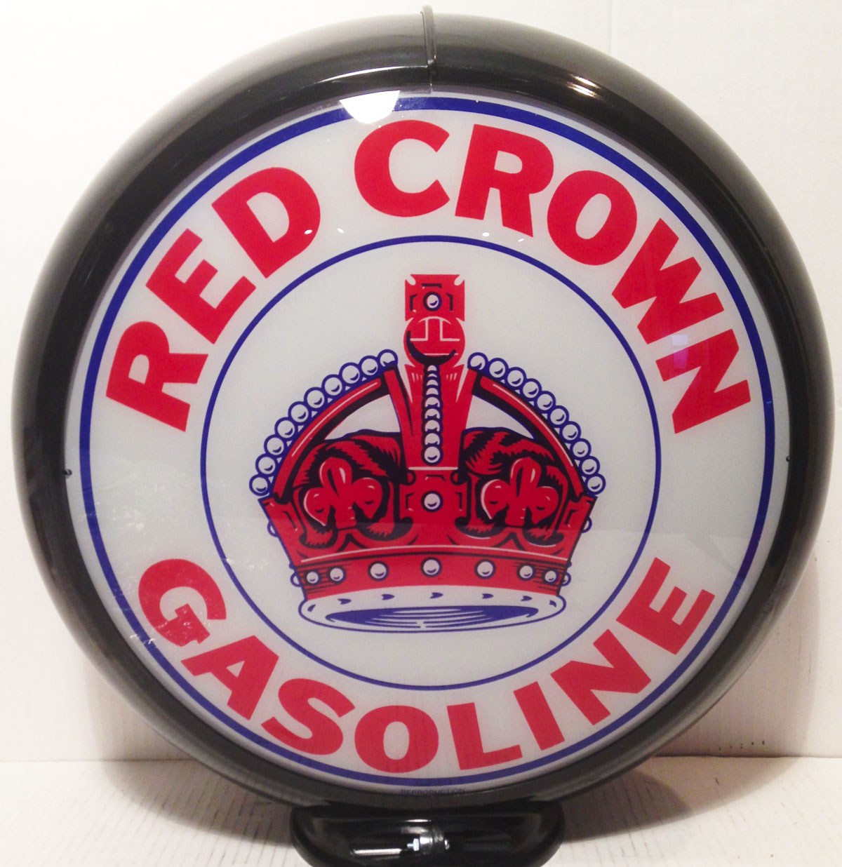 Red Crown Gasoline Benzinepomp Bol | Bennies Fifties