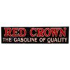 Red Crown Gasoline Stalen Bord met Relief - 79 x 19cm | Fiftiesstore