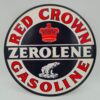 Red Crown Zerolene Stalen Bord - Ø30cm | Fiftiesstore