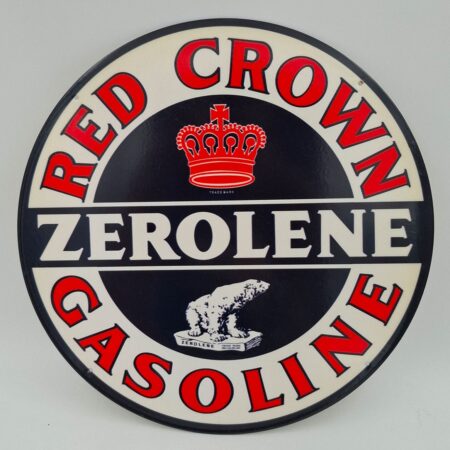 Red Crown Zerolene Stalen Bord - Ø30cm | Fiftiesstore