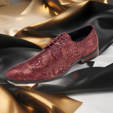 Red Paisley Panther Lureaux - Handgemaakte Nette Schoenen Voor Heren | Lureaux