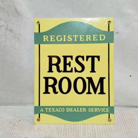 Registered Rest Room A texaco Dealer Service Emaille Bord | Texaco