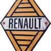 Renault Die-Cut Metalen Wandbord met Embossing 40x60 cm | Renault