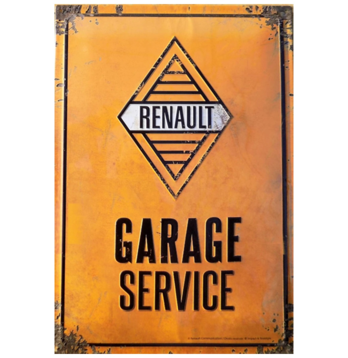 Renault Garage Service Metalen Wandbord 40x60 cm | Renault