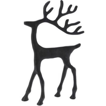 Rendier Zwart 19x31cm |