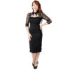 Renee Lace Dress Black-XS | 49% korting | Collectif