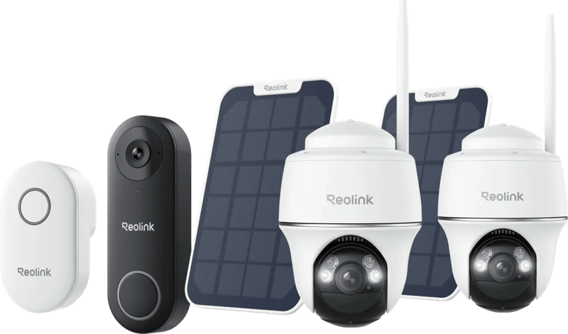 Reolink Argus B430 Duo Pack + Solar Panel + D340W + Chime