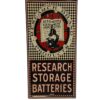 Research Storage Batteries Stalen Bord Met Relief - 60 x 30cm | Fiftiesstore