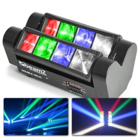 Retourdeal - BeamZ MHL820 Double Helix RGB LED lichteffect 8x 3W | BeamZ