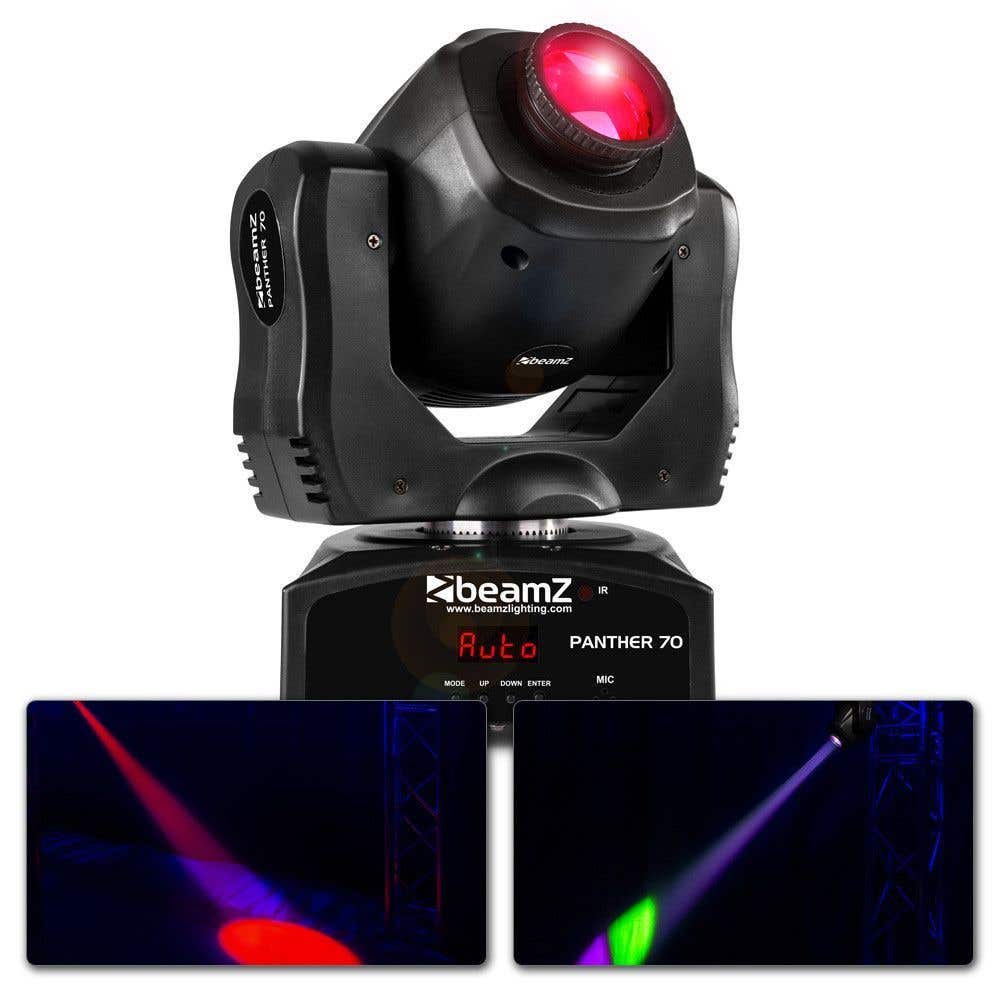 Retourdeal - BeamZ Panther 70 LED spot moving head | BeamZ