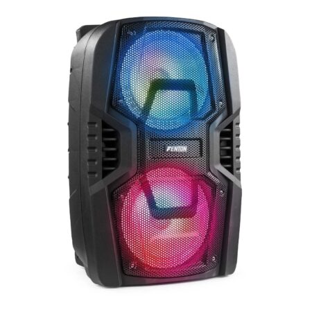 Retourdeal - Fenton FT208LED party speaker en karaoke set met | Fenton