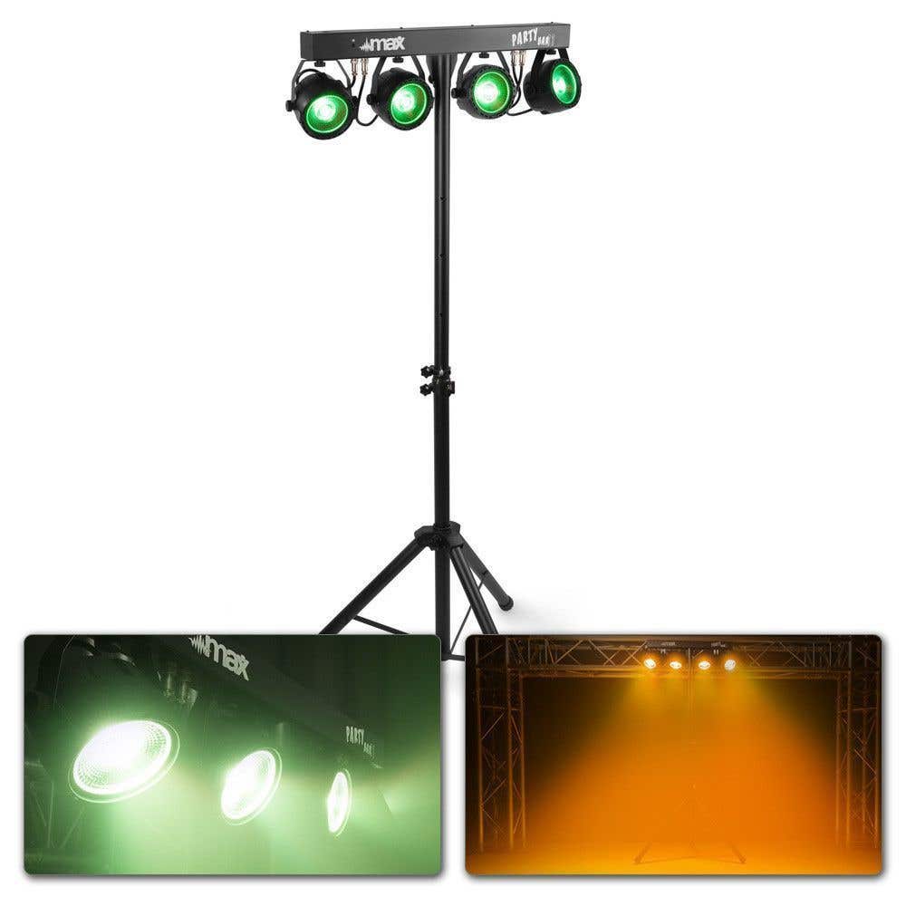 Retourdeal - MAX PartyBar11 Set 4 x COB Par 20W | MAX