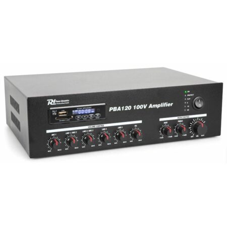 Retourdeal - Power Dynamics PBA120 100V versterker 120W met mp3 | Power Dynamics