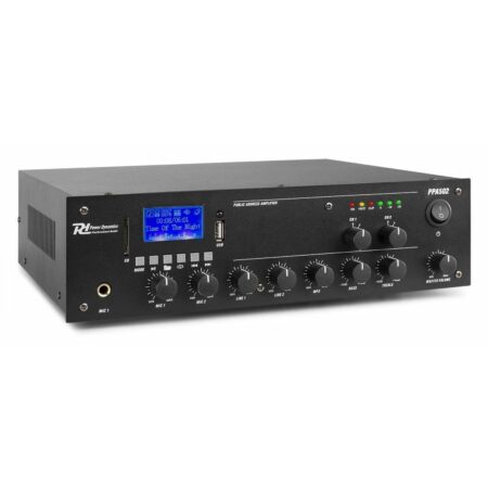 Retourdeal - Power Dynamics PPA502 2-zone 100V versterker 50W met o.a. | Power Dynamics
