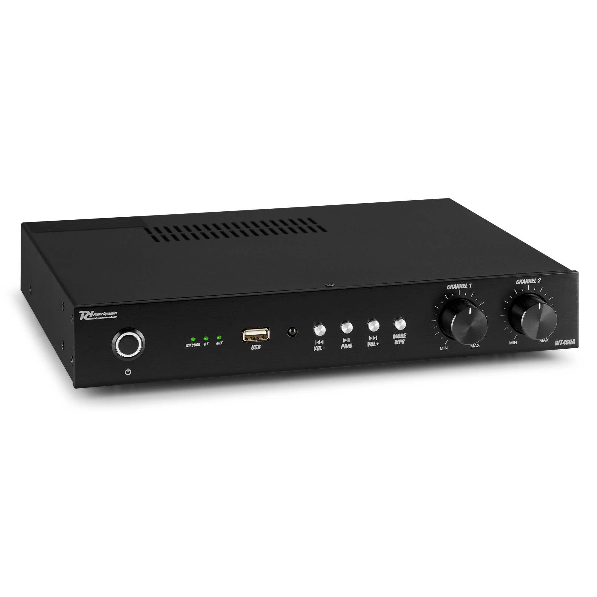 Retourdeal - Power Dynamics WT460A wifi 4-kanaals stereo versterker - | Power Dynamics