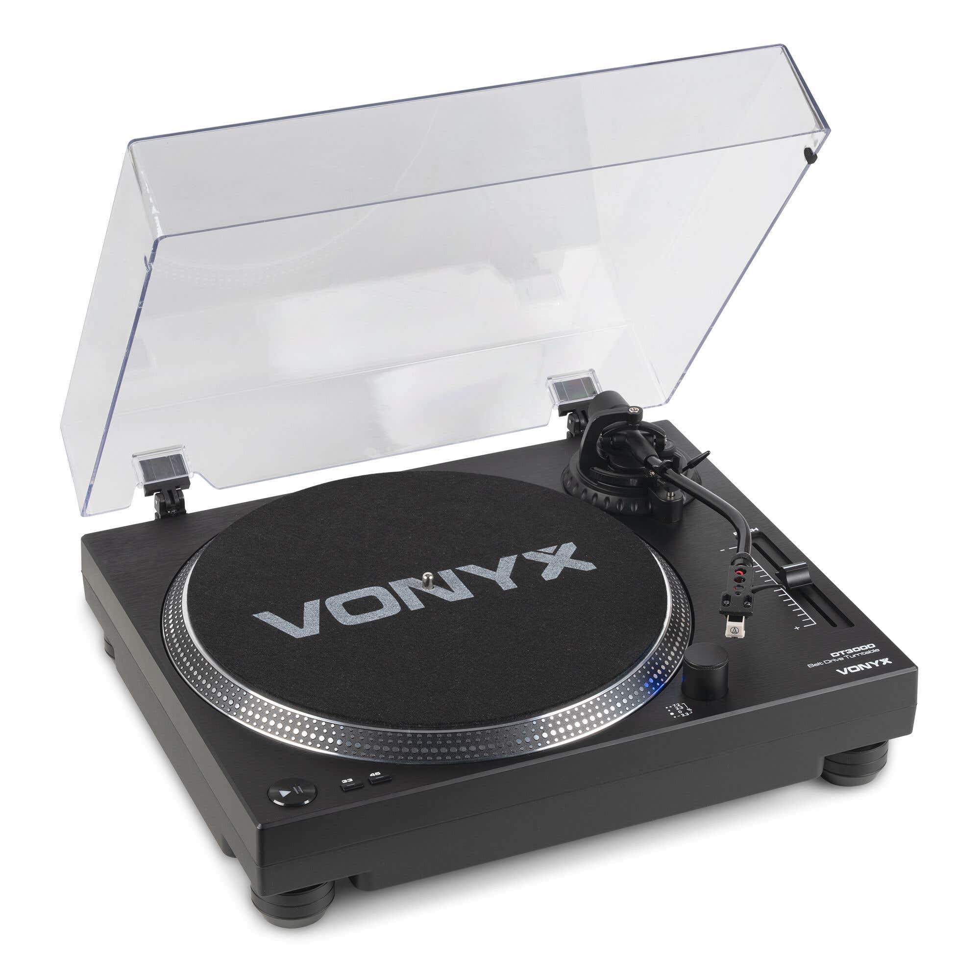 Retourdeal - Vonyx DT3000 DJ draaitafel - Riemaangedreven platenspeler | Vonyx