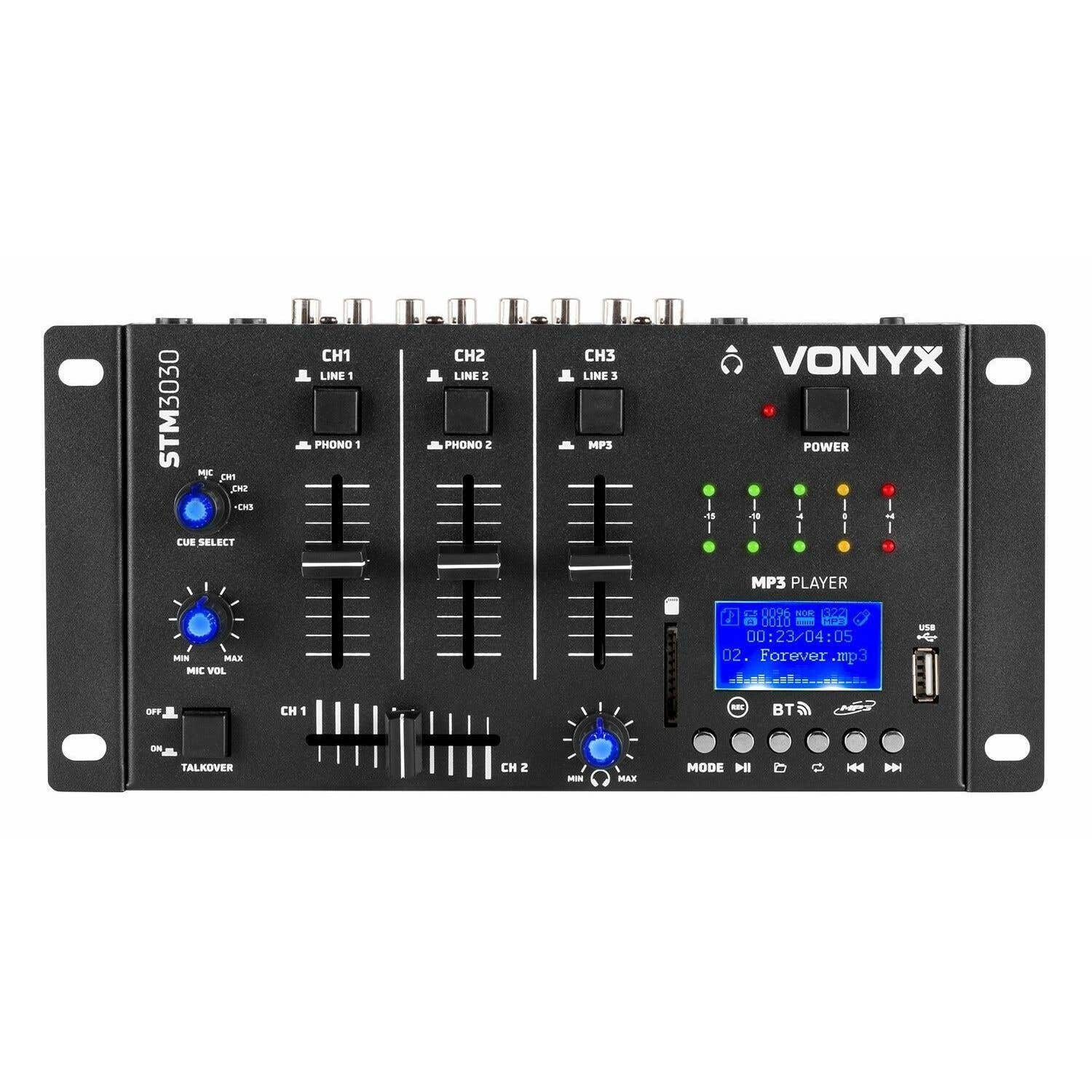 Retourdeal - Vonyx STM3030 4 kanaals mixer met USB/SD MP3