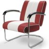 Retro Bel Air Lounge Stoel Pullman LC-01 Ruby/Wit | Bel Air Retro Fifties Furniture