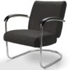 Retro Bel Air Lounge Stoel Pullman LC-01 Zwart LTD | Bel Air Retro Fifties Furniture