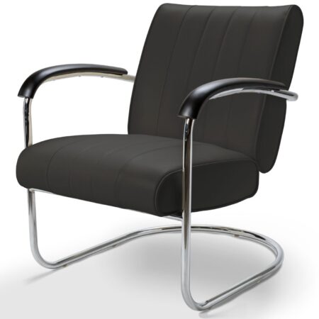Retro Bel Air Lounge Stoel Pullman LC-01 Zwart LTD | Bel Air Retro Fifties Furniture