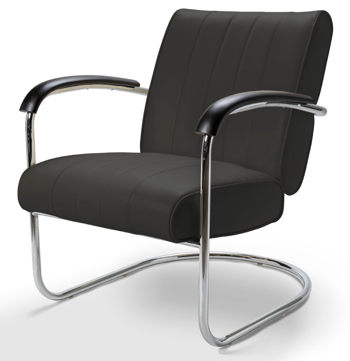 Retro Bel Air Lounge Stoel Pullman LC-01 Zwart LTD | Bel Air Retro Fifties Furniture