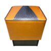 Retro Checkers Poef Vegas - Goud Zilver Glitter LAATSTE STUKS | 17% korting | Hollywood Diner