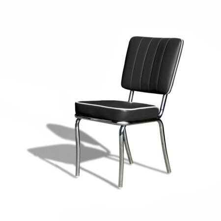 Retro Diner Stoel CO-25 Zwart by Bel Air | Bel Air Retro Fifties Furniture
