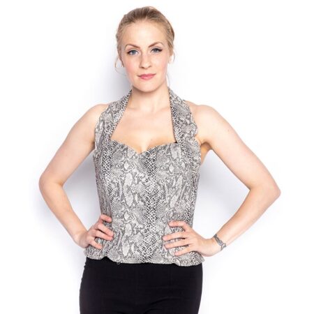 Retro Halter Top Snake - M - Used | 51% korting | Vivien of Holloway