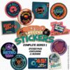 Retro Lifestyle Stickers Complete Series 1 Sticker Pack (11 st.) | 18% korting | Bennies Fifties