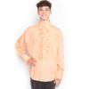 Retro Ruffled Shirt Salmon-XXXL | Tabi's