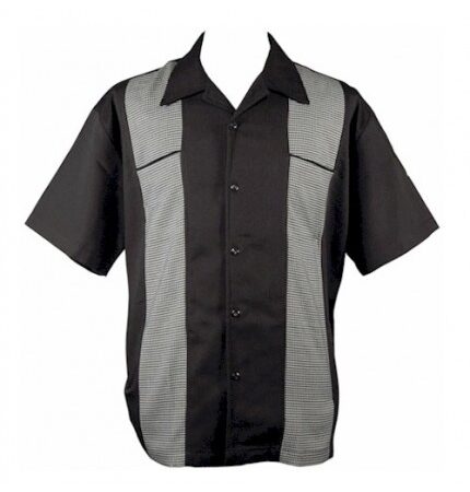 Retro Shirt Houndstooth Panel-XS | 29% korting | Steady Clothing
