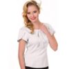 Retro Style Top Off White-S | 36% korting | Banned