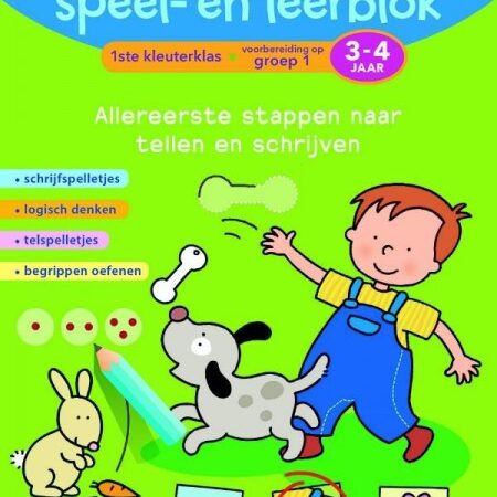 Reuzeleuk speel- en leerblok tellen en schrijven (3-4 jaar) | Deltas