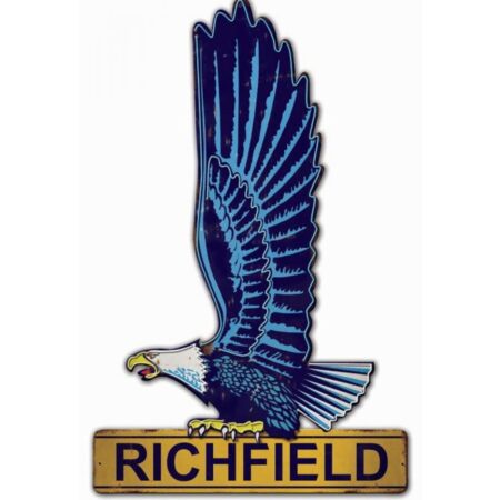 Richfield Gasoline Adelaar Zwaar Metalen Bord - 56 x 35 cm | Bennies Fifties