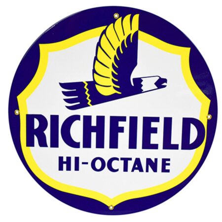 Richfield Hi-Octane Emaille Bord 30 cm | Fiftiesstore