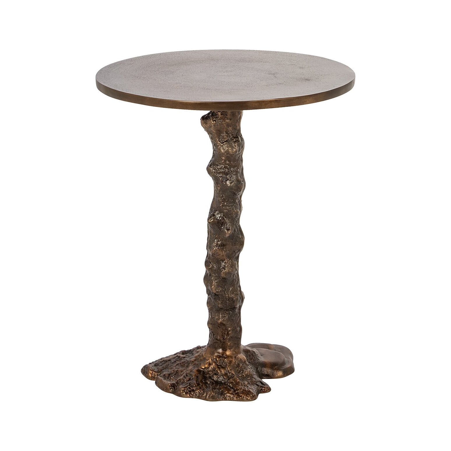 Richmond Bijzettafel Misty 46cm - Brons - Rond | Richmond Interiors