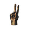 Richmond Decoratie Hand Peace - Zwart/Goud | Richmond Interiors