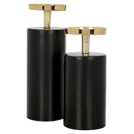 Richmond Kandelaar Caya 25cm - Zwart | Richmond Interiors