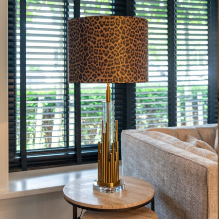 Richmond Tafellamp Dex 58cm hoog - Brushed Gold (excl. kap) | Richmond Interiors
