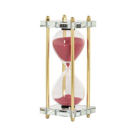 Richmond Zandloper Ziva 19cm hoog - Roze | Richmond Interiors