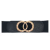 Riem Stretch Gespen Zwart | Fashionize